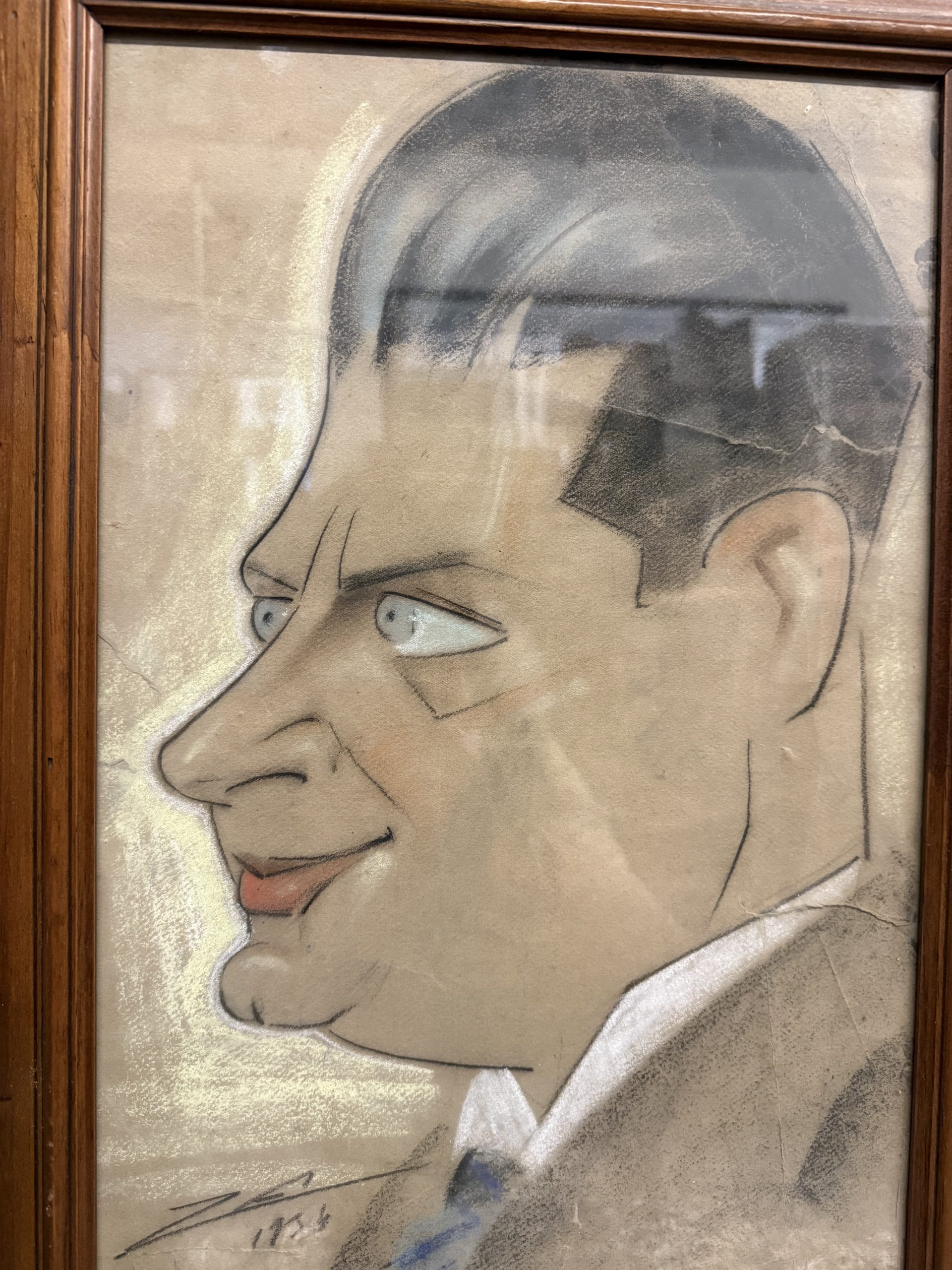 Caricatura di Giuseppe Zanino, Personaggio, 1934, 56x41cm - immagine 4