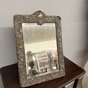 Antica grande cornice, '900 in argento 925, marchiata STERLING 105, 42x28