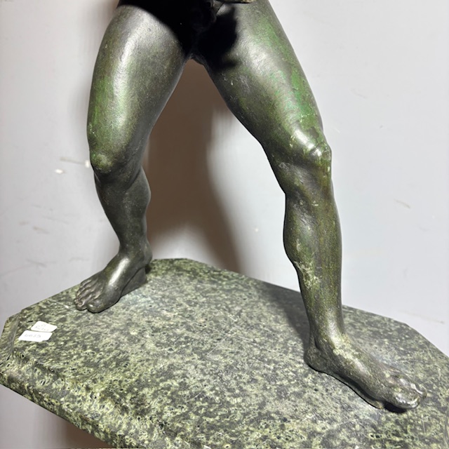 Splendida antica scultura raffigurante Satiro epoca XIX secolo in bronzo - immagine 5