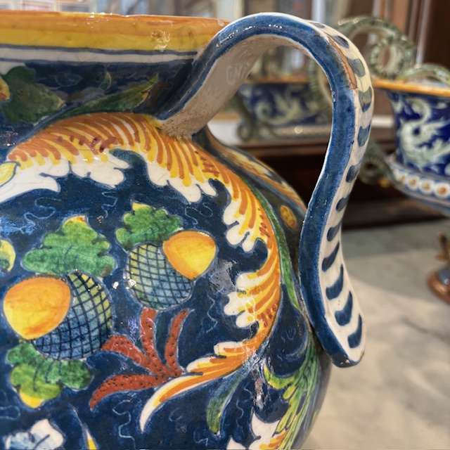 Antico grande vaso da farmacia Venezia epoca XVIII sec Folie Malva . Mis h 24 - immagine 8