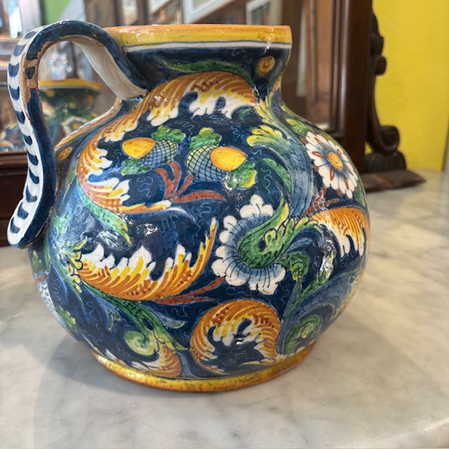 Antico grande vaso da farmacia Venezia epoca XVIII sec Folie Malva . Mis h 24 - immagine 11
