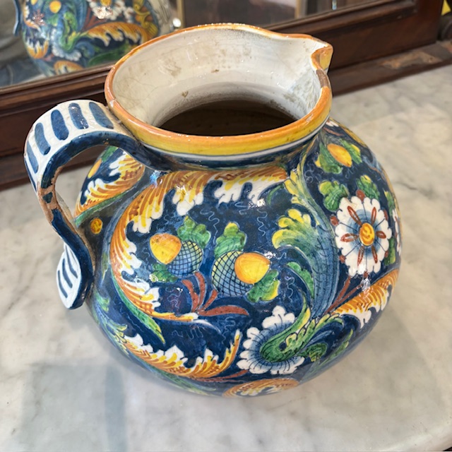 Antico grande vaso da farmacia Venezia epoca XVIII sec Folie Malva . Mis h 24 - immagine 12