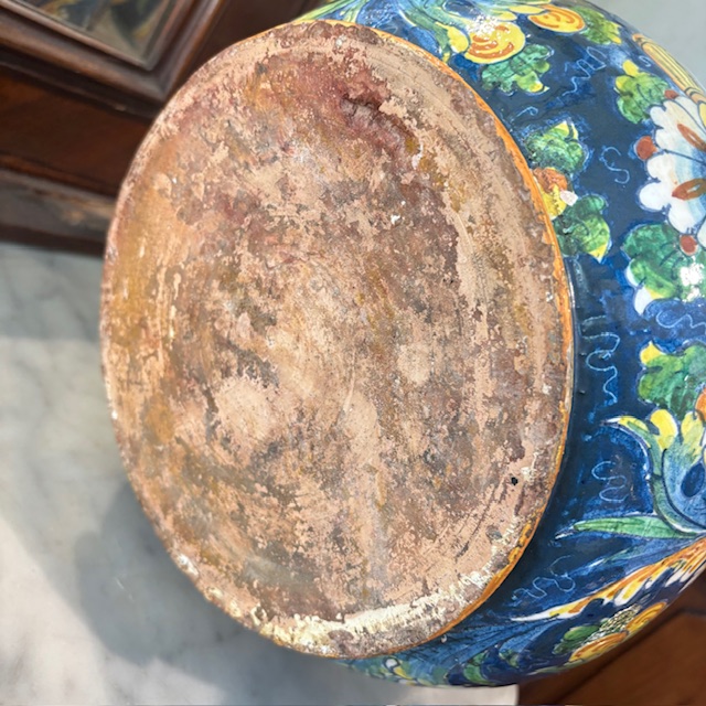 Antico grande vaso da farmacia Venezia epoca XVIII sec Folie Malva . Mis h 24 - immagine 14