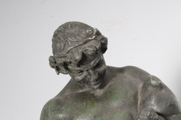 Splendida antica scultura raffigurante Satiro epoca XIX secolo in bronzo - immagine 16