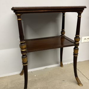 Alternative view of Antico tavolinetto etagere in mogano impero XIXsec, 73x52x34cm