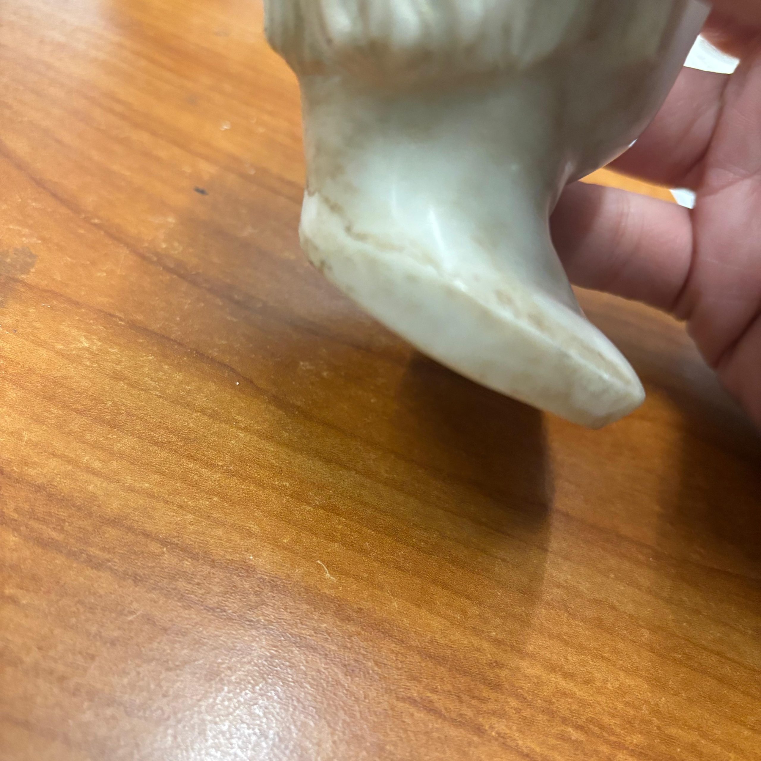 Antica scultura in marmo di imperatore XIX sec, 10x8cm - immagine 14