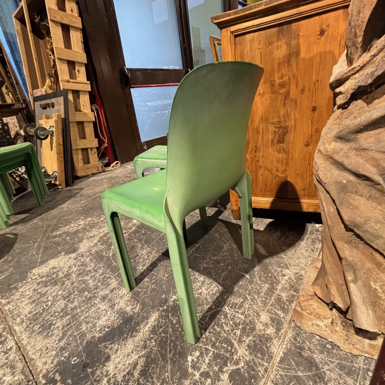 Gruppo sedie Vico Magistretti per Artemide modello “ Selene “ originali anni 1970 . - immagine 3