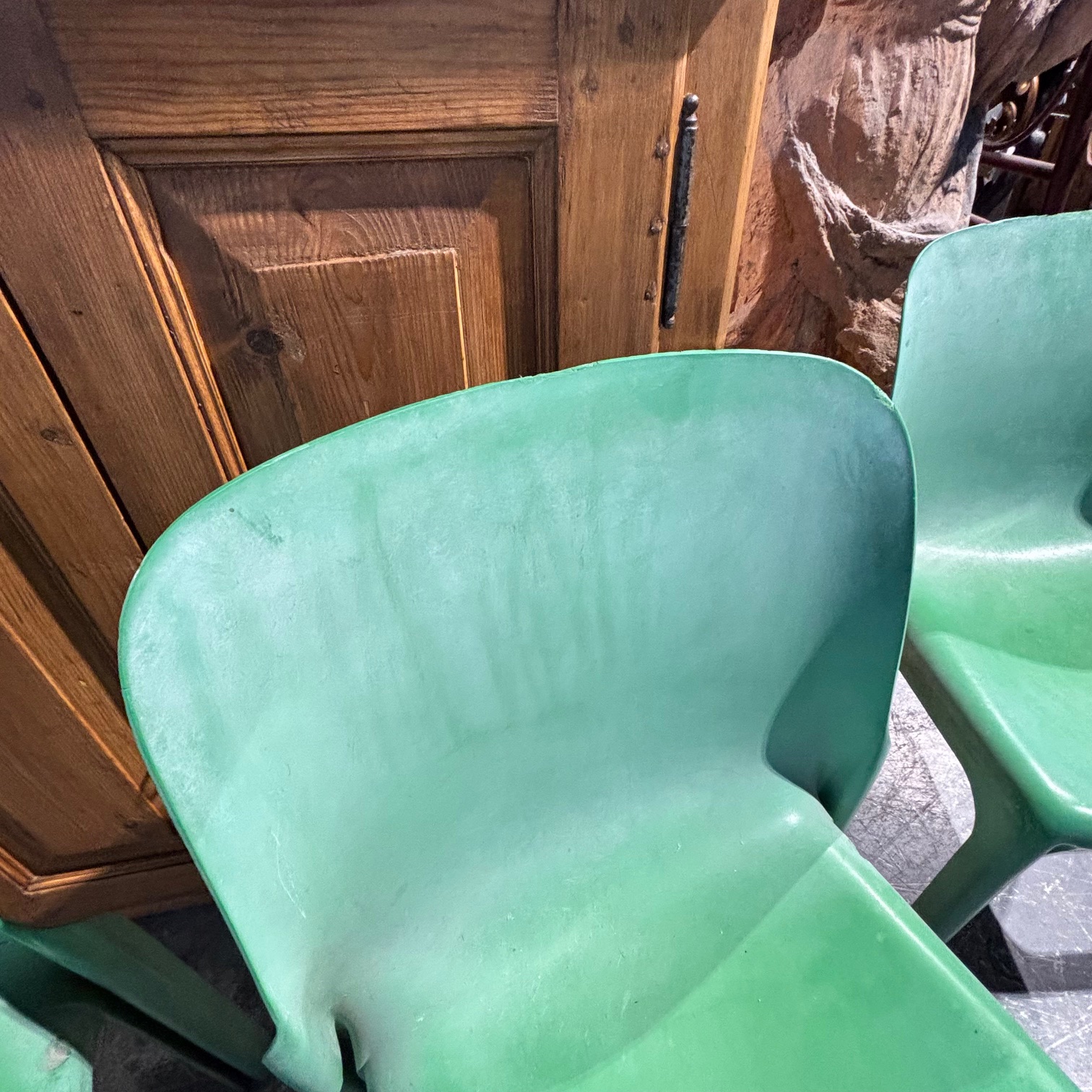 Gruppo sedie Vico Magistretti per Artemide modello “ Selene “ originali anni 1970 . - immagine 6