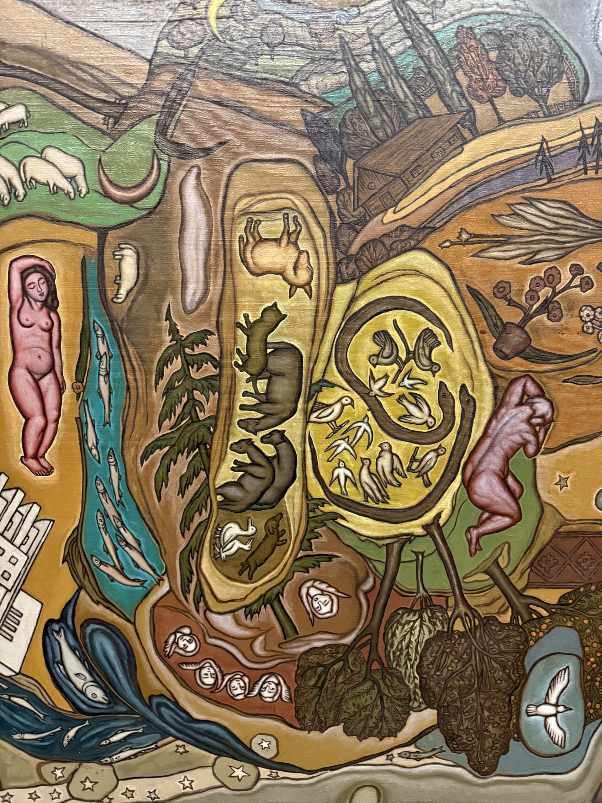 Dipinto su tela "Il Caos" Sofia Paceviciene, Roma 1986, 95x93cm - immagine 5