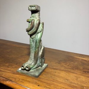 Scultura in bronzo totem Horst BoHm (Kronach. Germania ) Modern art surrealism 1983 4/9 . h cm 40 . Base cm 16 x cm 16