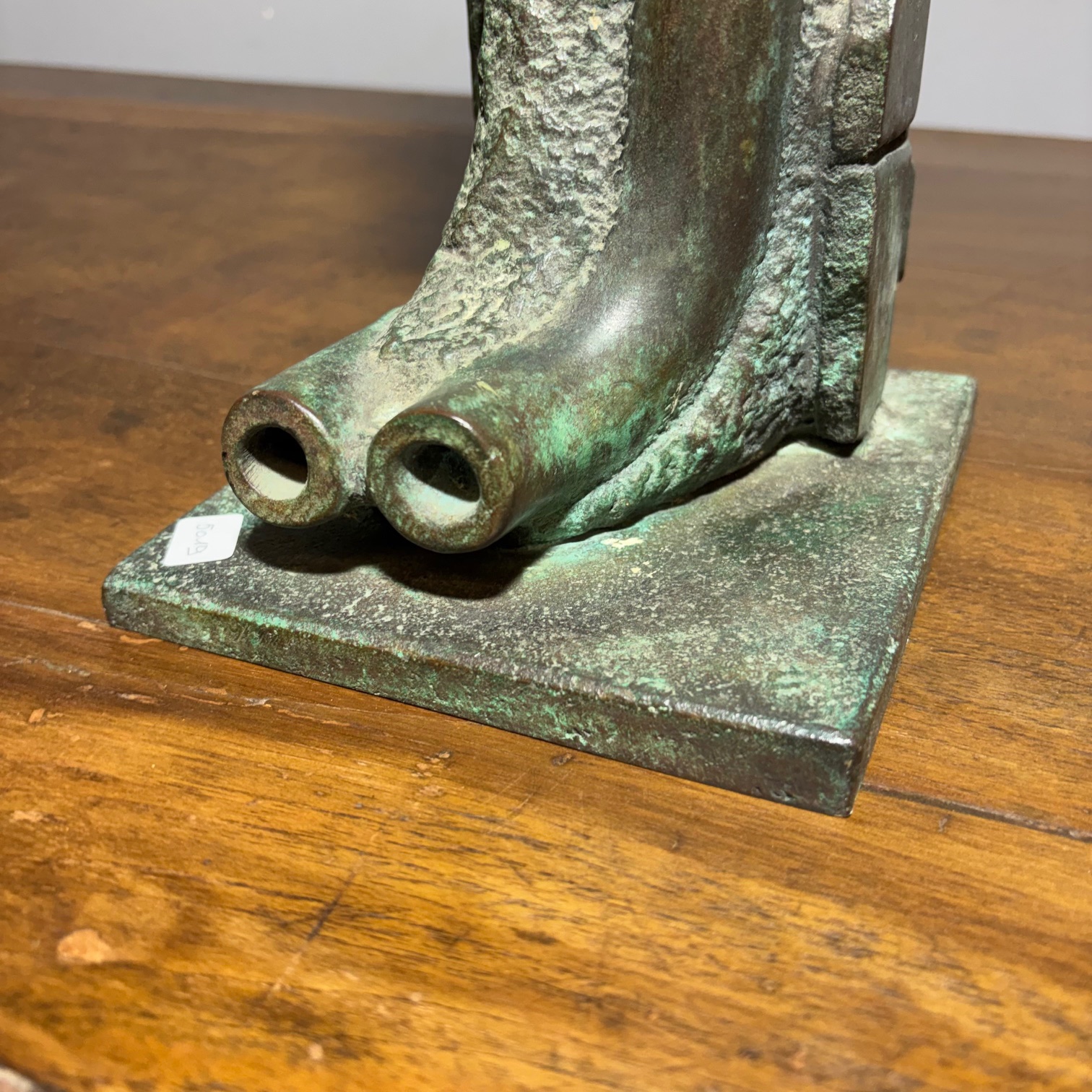 Scultura in bronzo totem Horst BoHm (Kronach. Germania ) Modern art surrealism 1983 4/9 . h cm 40 . Base cm 16 x cm 16 - immagine 4