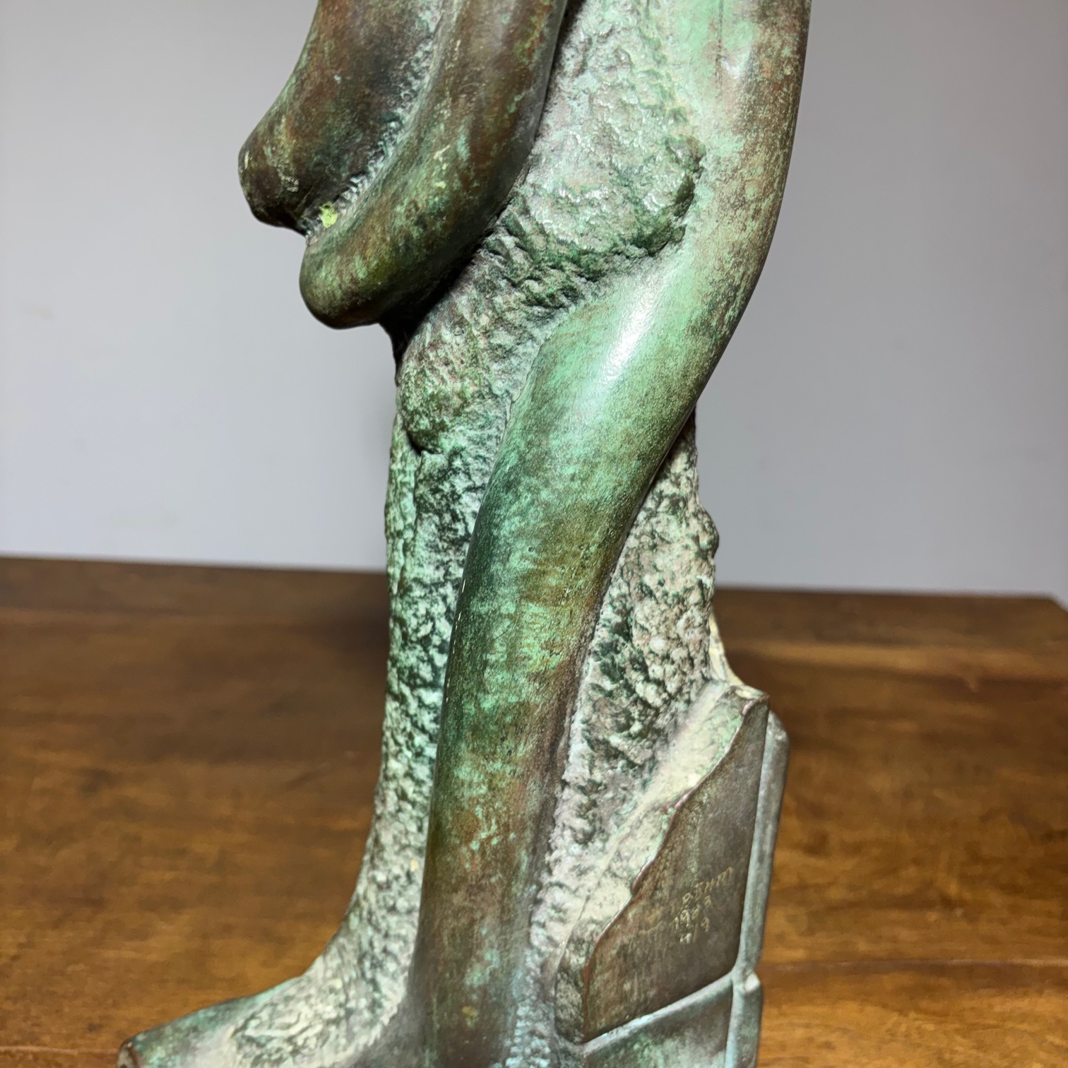 Scultura in bronzo totem Horst BoHm (Kronach. Germania ) Modern art surrealism 1983 4/9 . h cm 40 . Base cm 16 x cm 16 - immagine 7