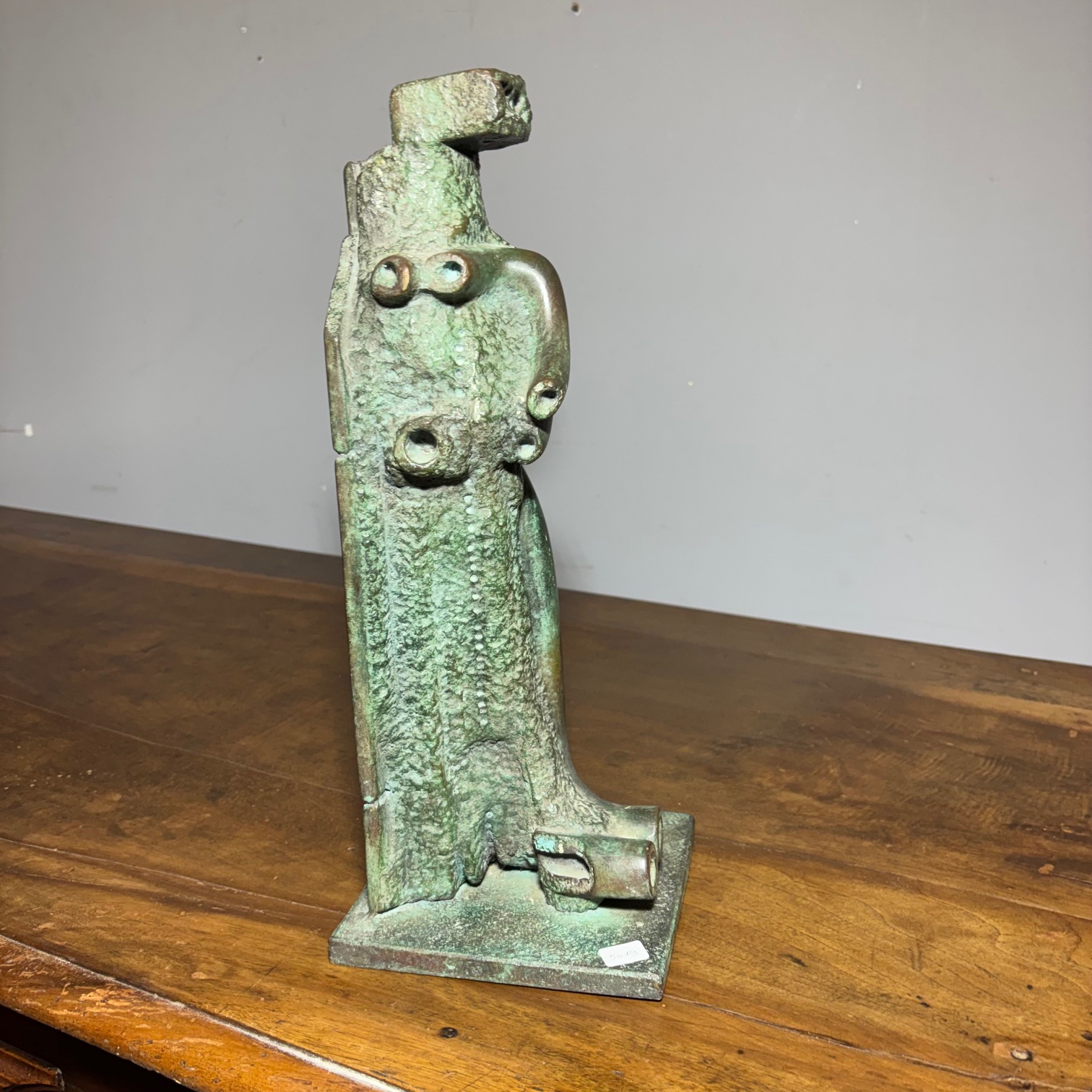 Scultura in bronzo totem Horst BoHm (Kronach. Germania ) Modern art surrealism 1983 4/9 . h cm 40 . Base cm 16 x cm 16 - immagine 14