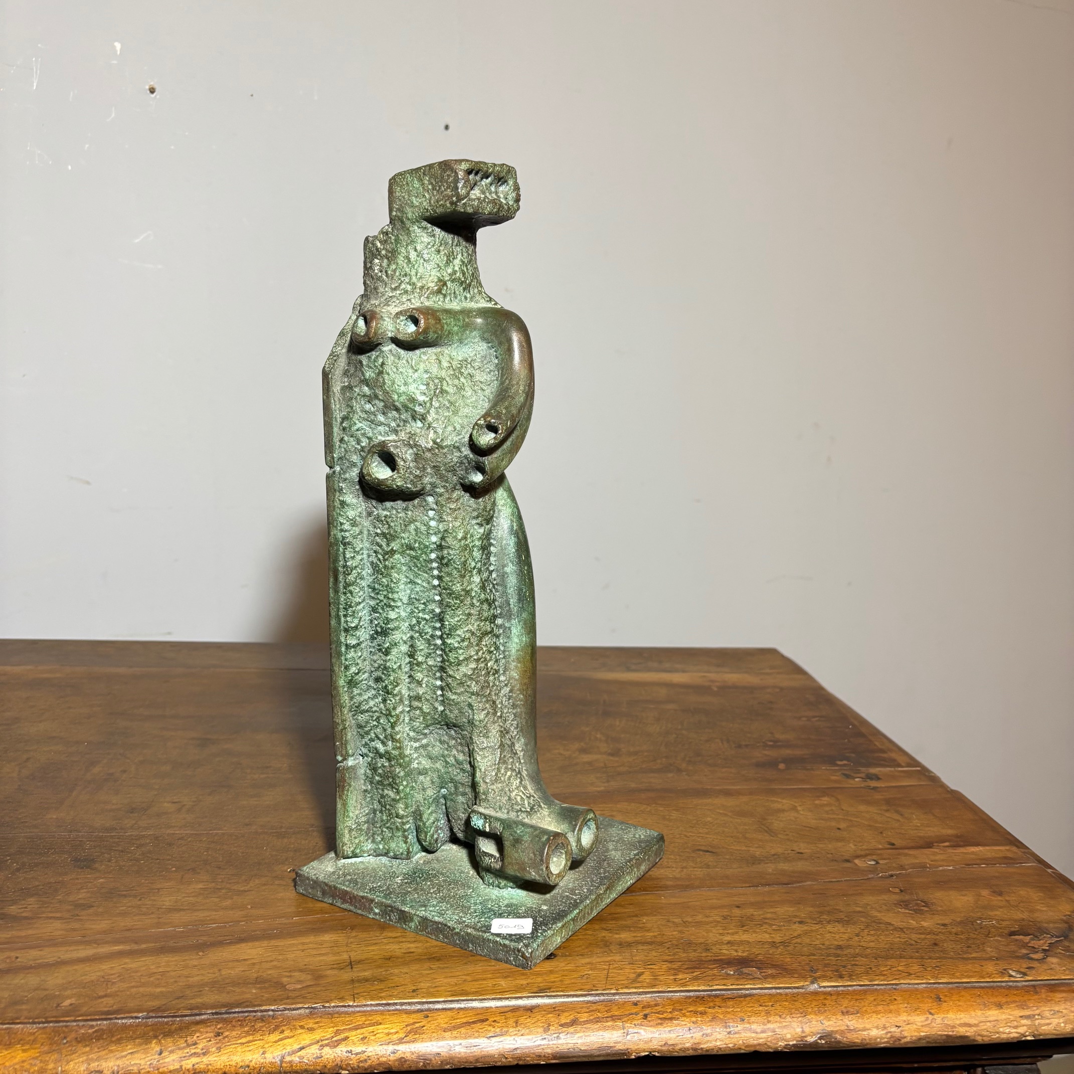 Scultura in bronzo totem Horst BoHm (Kronach. Germania ) Modern art surrealism 1983 4/9 . h cm 40 . Base cm 16 x cm 16 - immagine 16