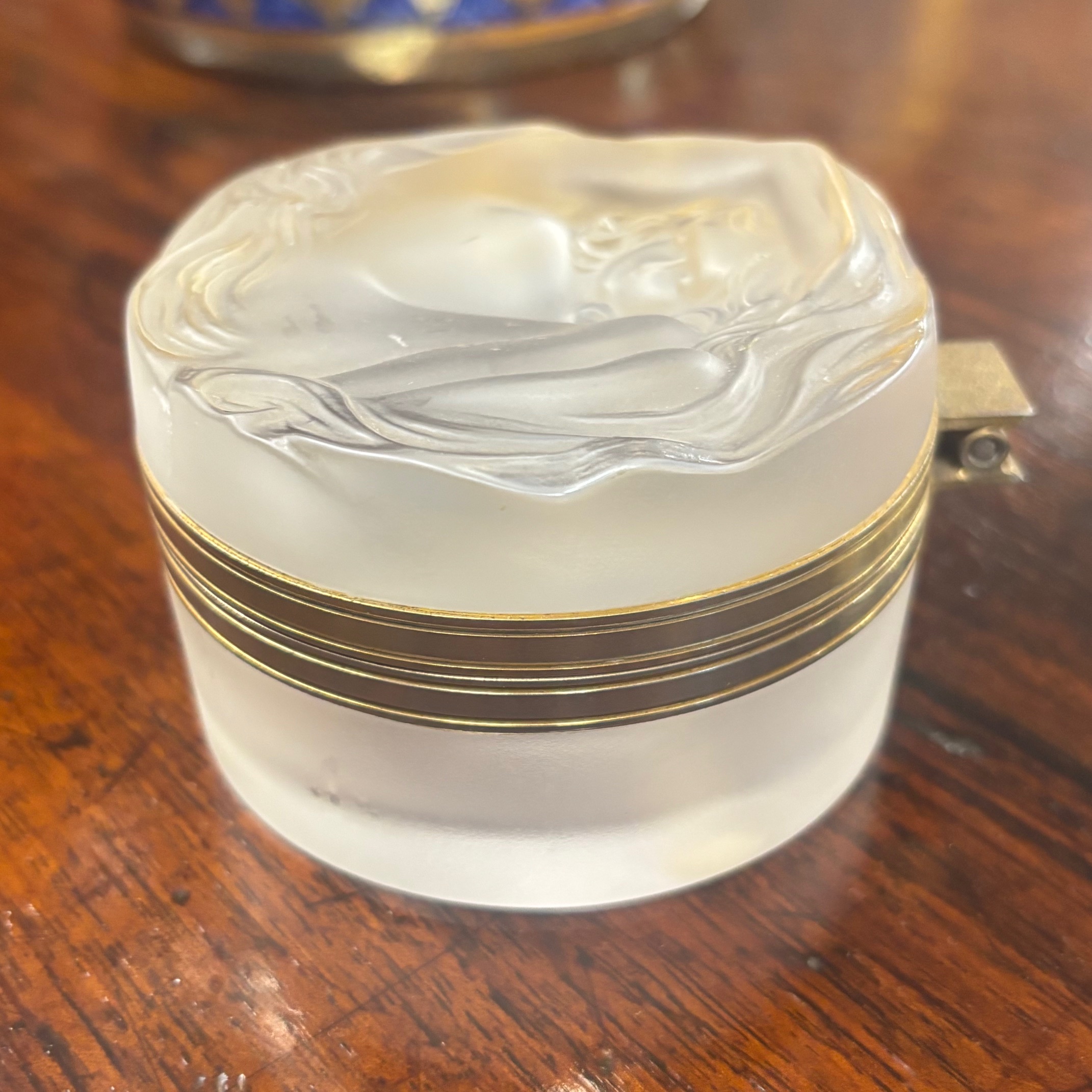 Porta cipria -gioie Daphne in cristallo Manifattura Lalique France Stile Art nouveau CM 8 - immagine 3