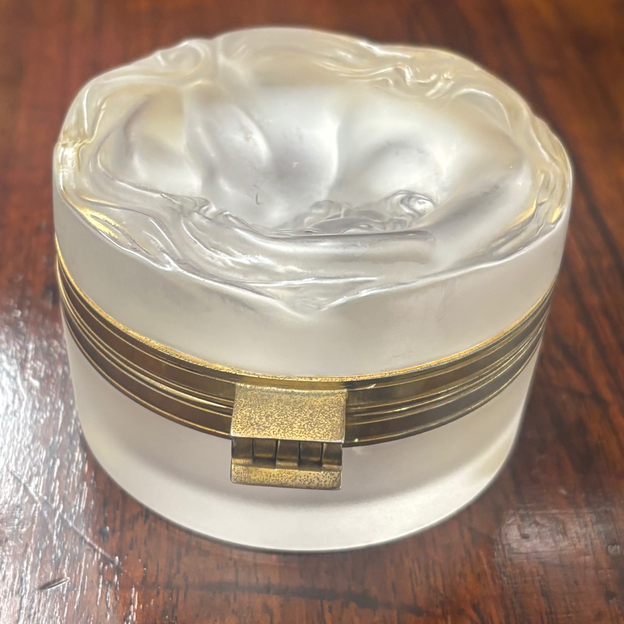 Porta cipria -gioie Daphne in cristallo Manifattura Lalique France Stile Art nouveau CM 8 - immagine 5