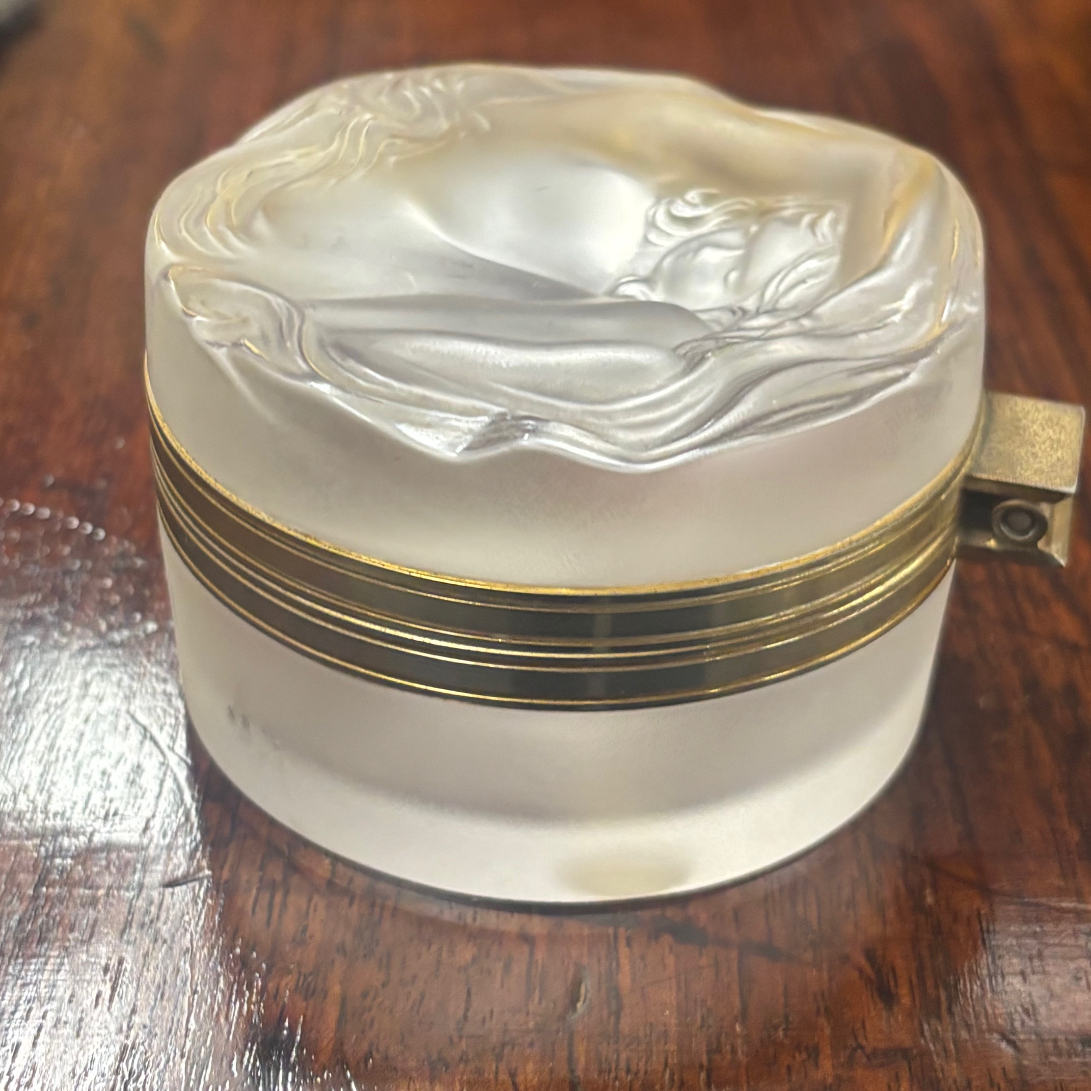 Porta cipria -gioie Daphne in cristallo Manifattura Lalique France Stile Art nouveau CM 8 - immagine 6