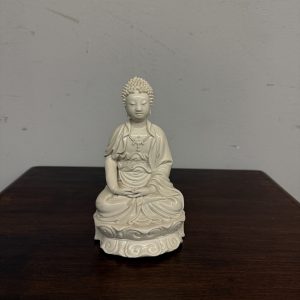 Alternative view of Antica porcellana Cina di Budda, XIX sec, 20x10x8cm
