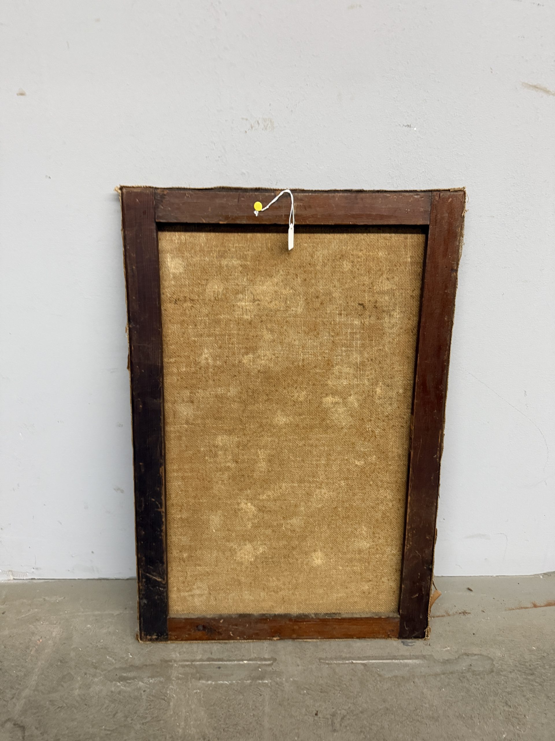 Antico dipinto olio su tela di gusto Liberty natura morta Francia 1930, 60x40cm - immagine 8