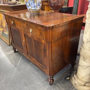 Alternative view of Antica credenza servante Carlo X in noce Lastronata primi 800 restaurata !Mis  cm 128 x cm 62 h 86