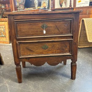 Antico credenzino con ribalta Luigi XVI noce fine XVIII sec . Mis 71 z 40 h 74