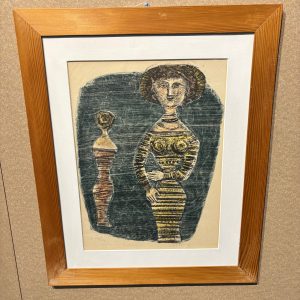 Alternative view of Opera di Massimo Campigli  dell’ anno 1957. Litografia a colori 48 x 35,50