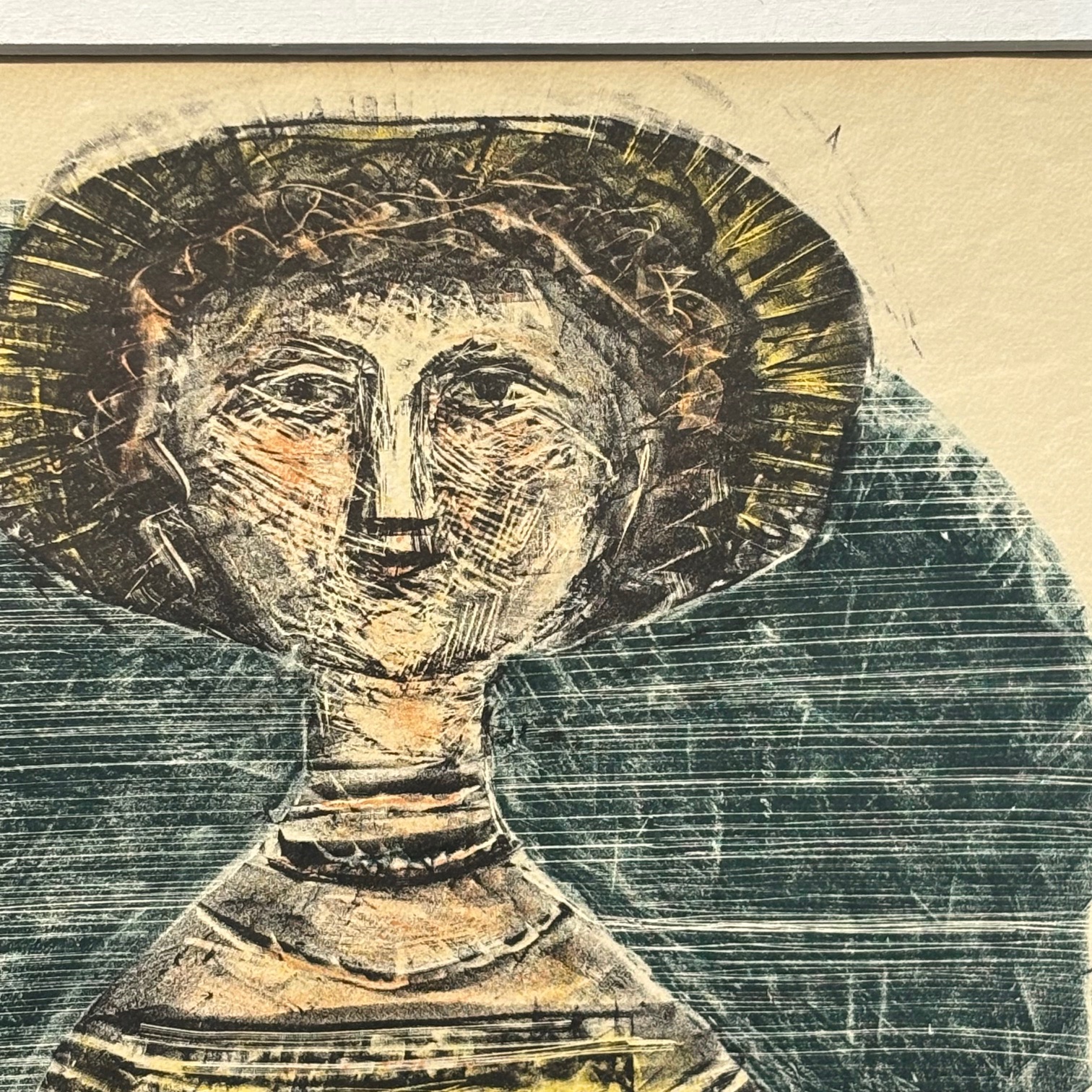 Opera di Massimo Campigli dell’ anno 1957. Litografia a colori 48 x 35,50 - immagine 3
