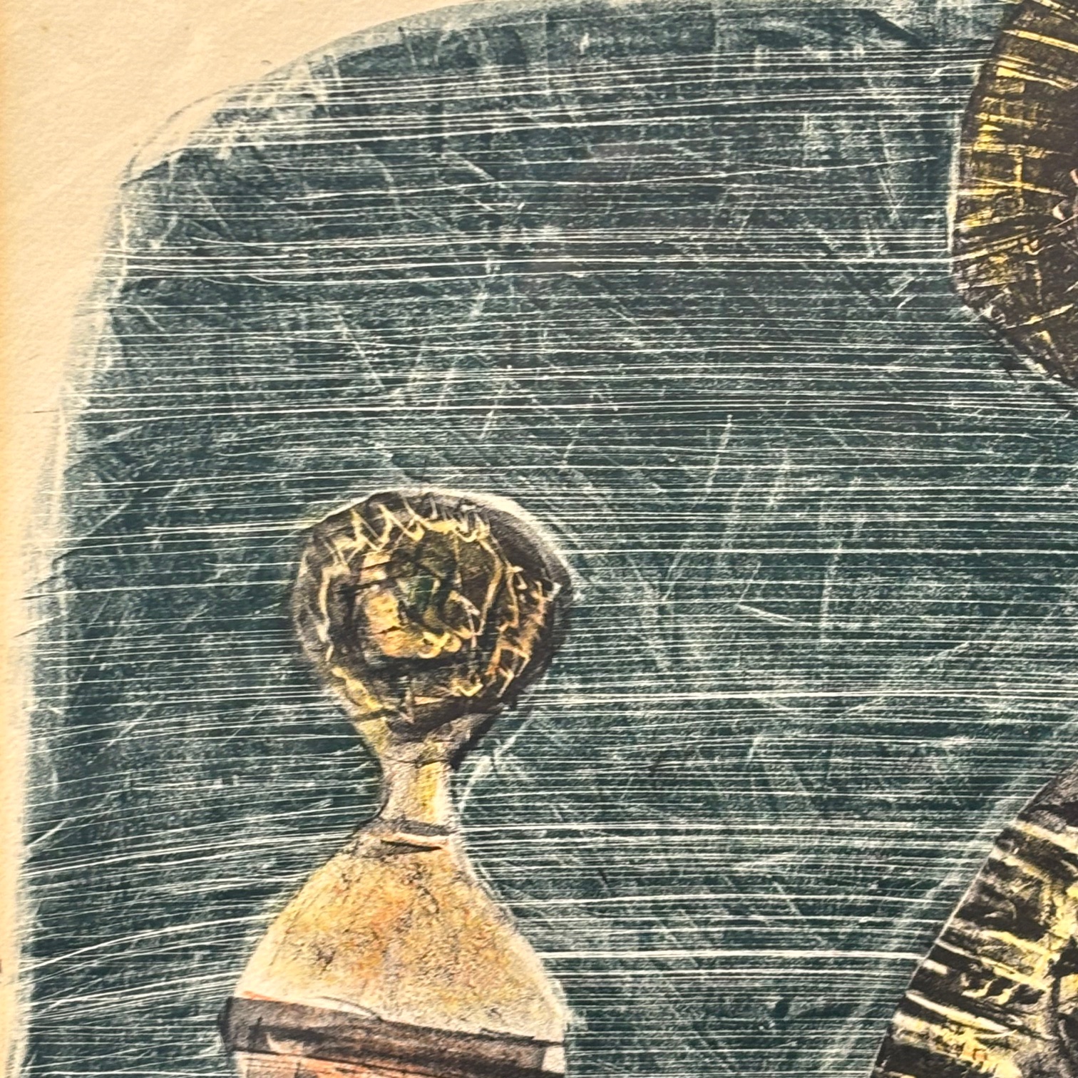Opera di Massimo Campigli dell’ anno 1957. Litografia a colori 48 x 35,50 - immagine 4