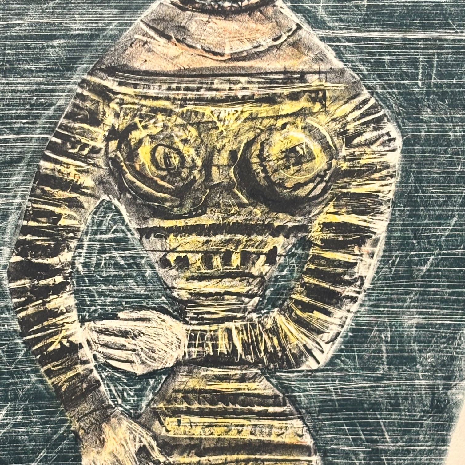 Opera di Massimo Campigli dell’ anno 1957. Litografia a colori 48 x 35,50 - immagine 5