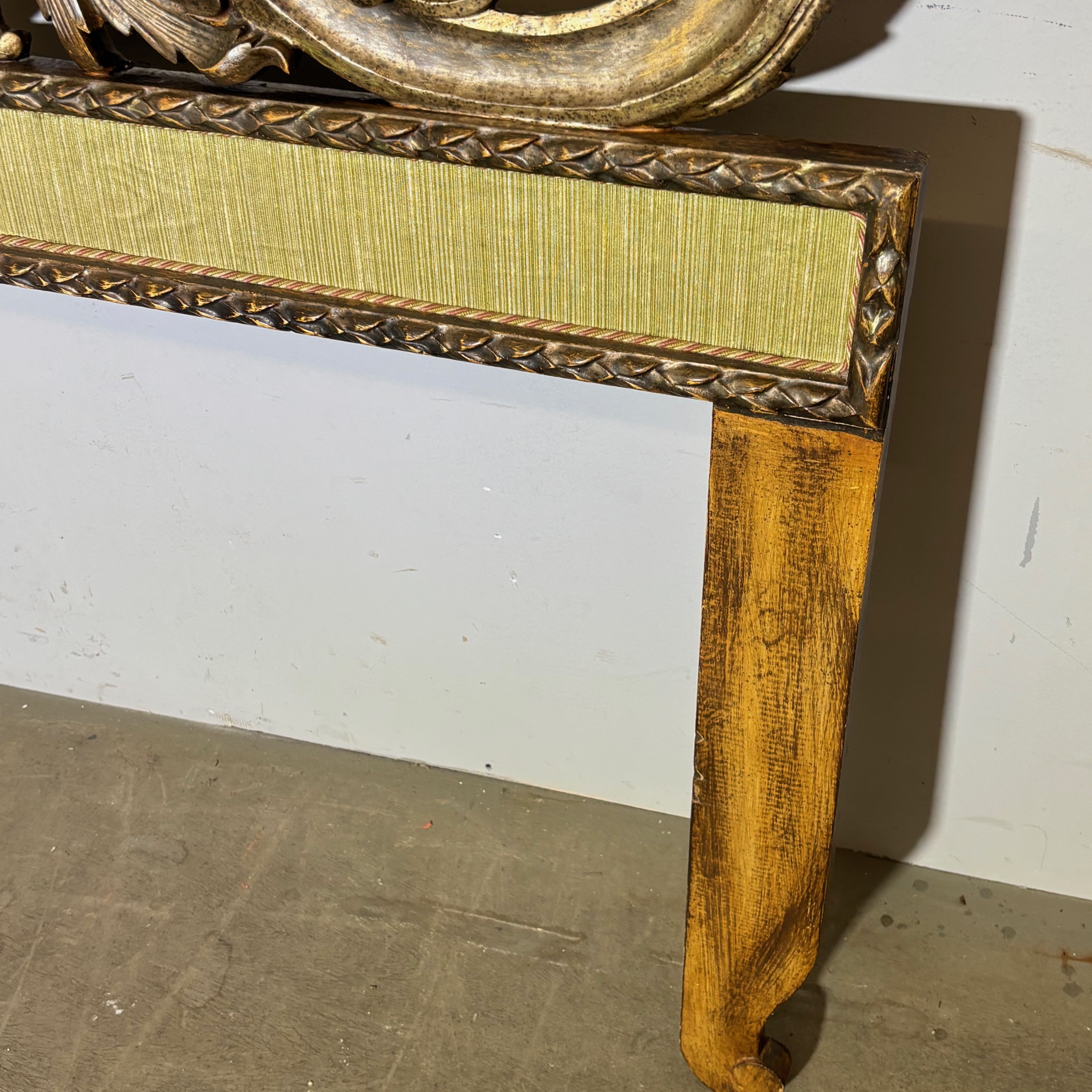 Antica testata Letto matrimoniale mecca argento . Barocco primi 900 . Mis L 176 h cm 142 - immagine 11