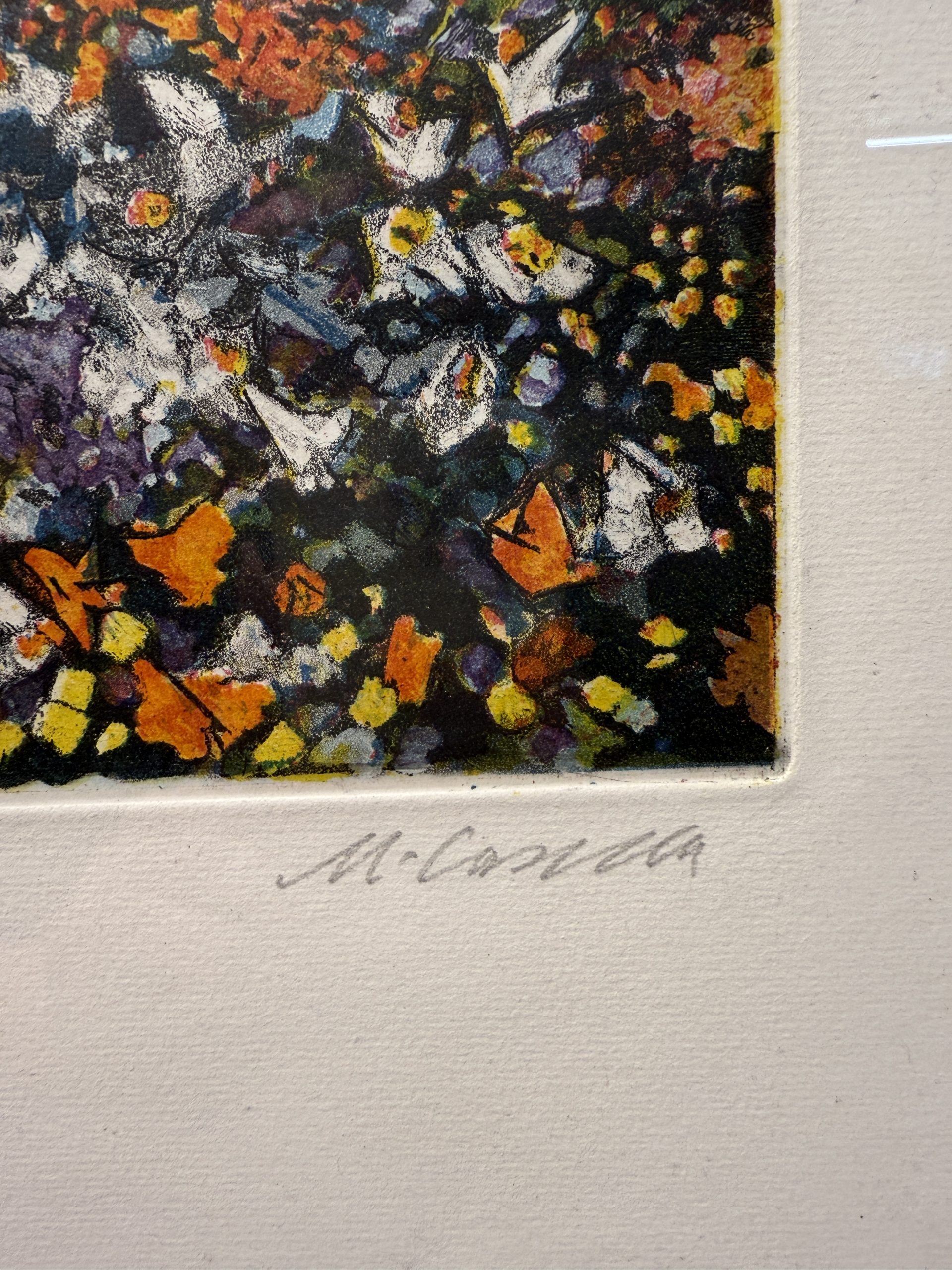 Acquaforte a colori Michele Cascella "Veduta di porto" 65x44cm - immagine 11