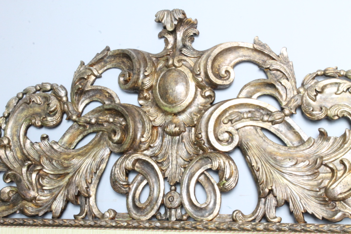 Antica testata Letto matrimoniale mecca argento . Barocco primi 900 . Mis L 176 h cm 142 - immagine 16