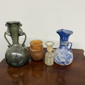 Vasi 4 vetro di Murano modello scavi di Pompei Seguso Venezia anni '60