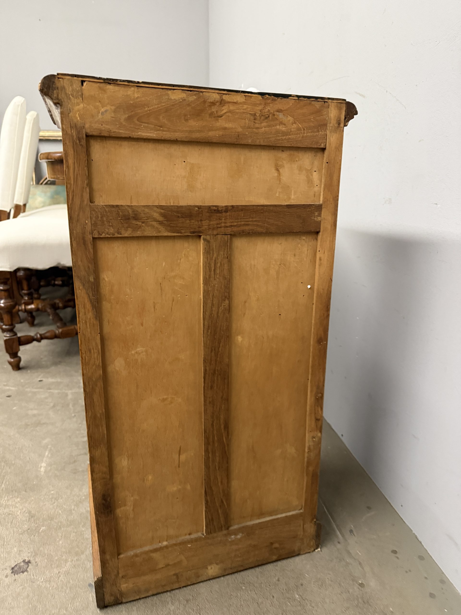 Antica serrandina a colonna mid century in rovere 83x44x35cm - immagine 11