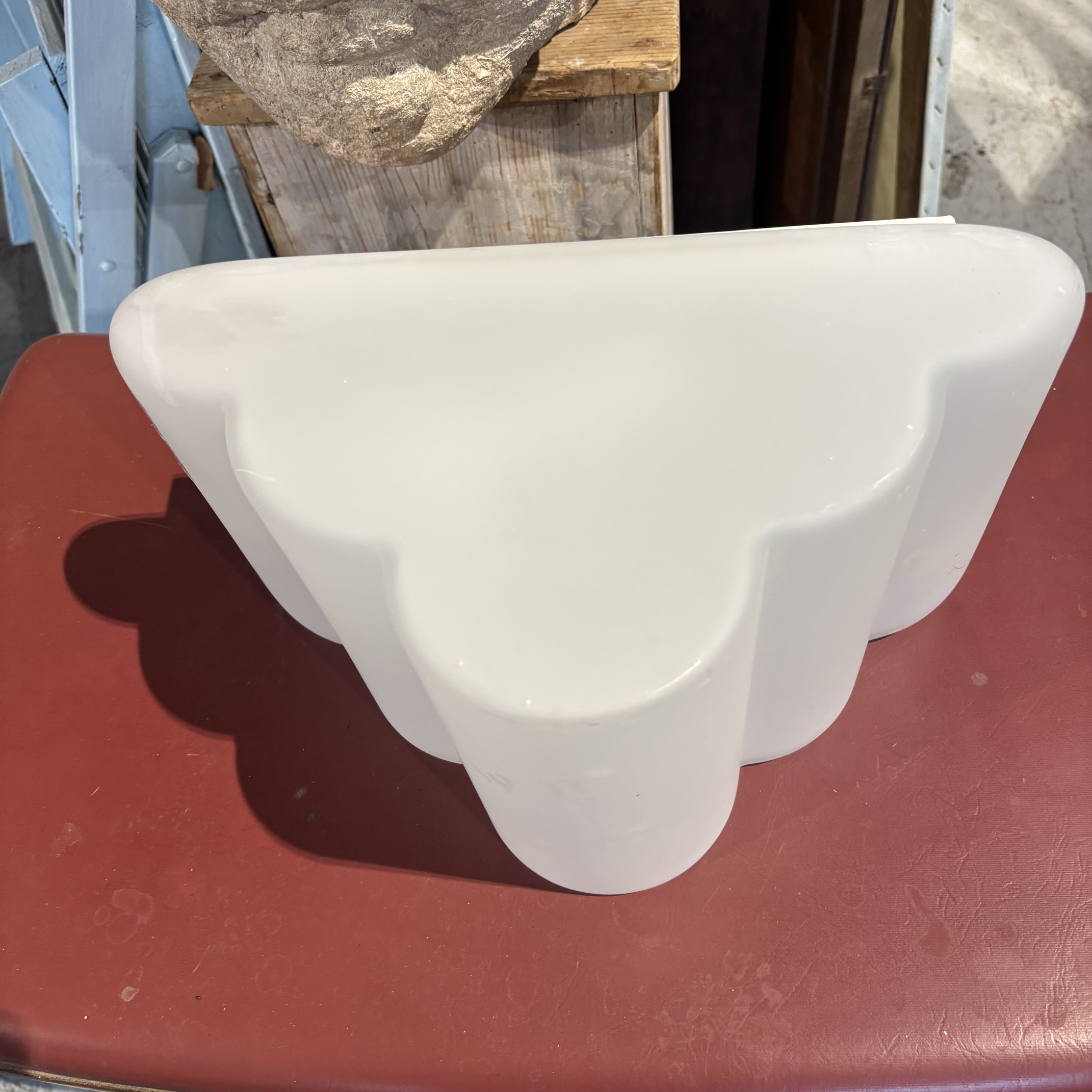 Lampada plafoniera Modello Nuvola vintage “Murano due” .anni 80 Mis 20x 20 . Altezza cm 31 - immagine 5