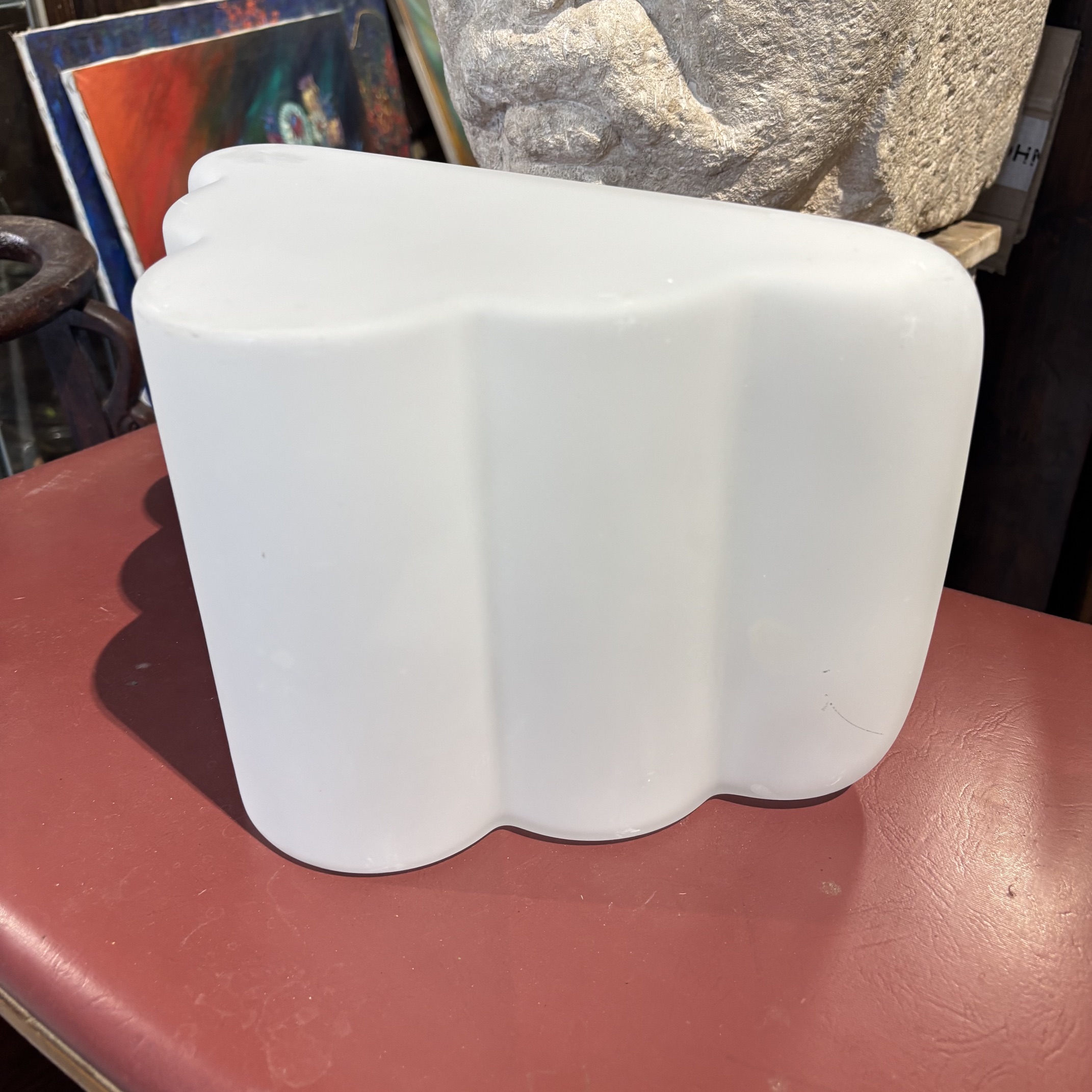 Lampada plafoniera Modello Nuvola vintage “Murano due” .anni 80 Mis 20x 20 . Altezza cm 31 - immagine 6