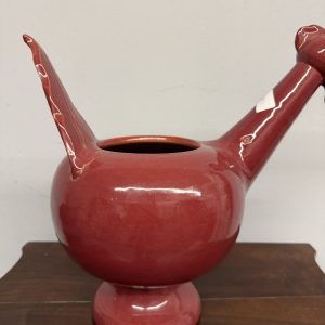 Alternative view of Ceramica contemporanea gallo smaltato rosso di Alessia Angelucci, 31x34cm