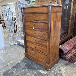 Antico settimino in palissandro , L .Filippo , XIX sec. Mis 102 x 52 . Altezza cm 159