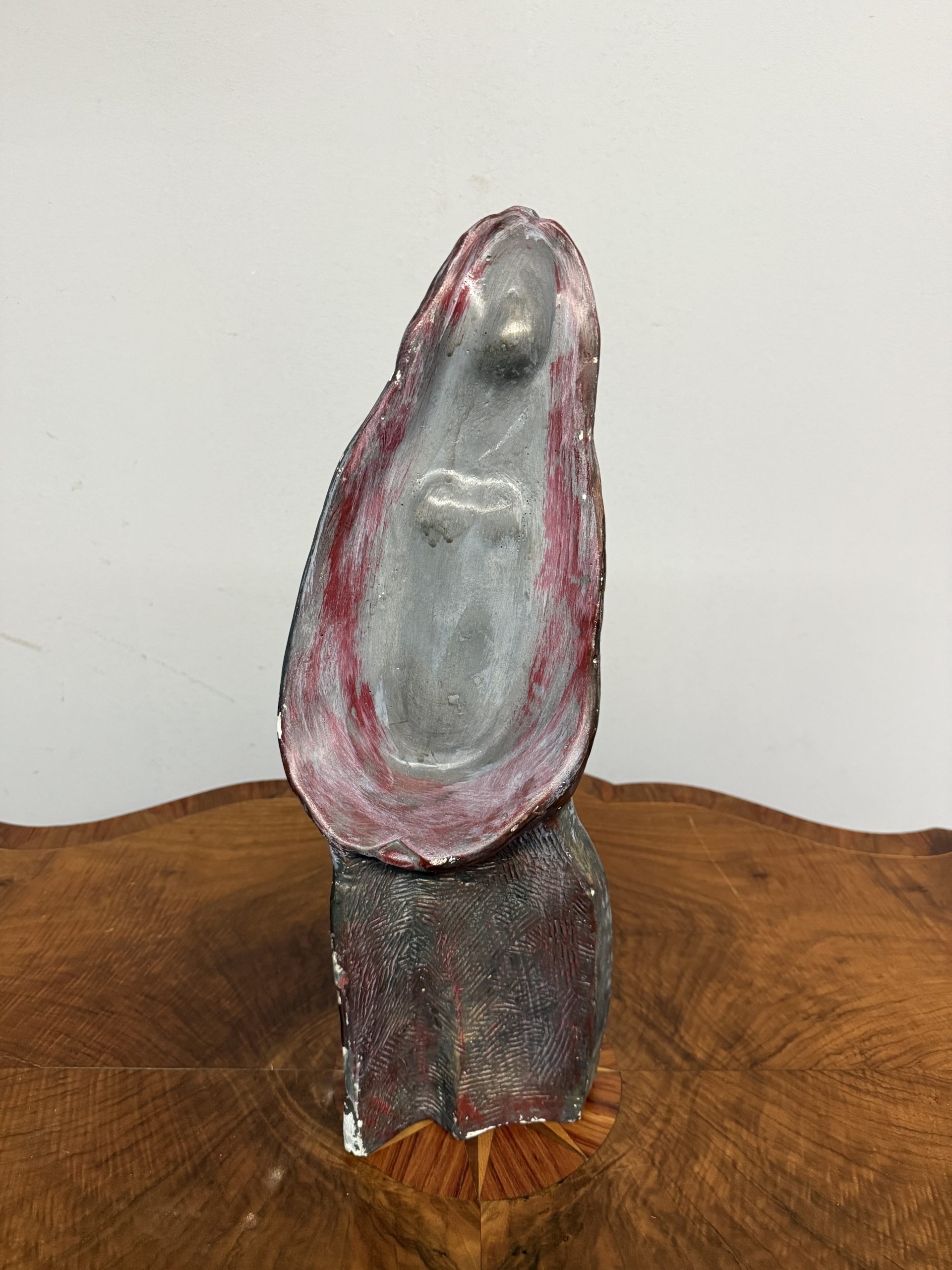 Scultura in gesso anni'50 mid centuty, raffigurante la Vergine Maria, 49x20cm