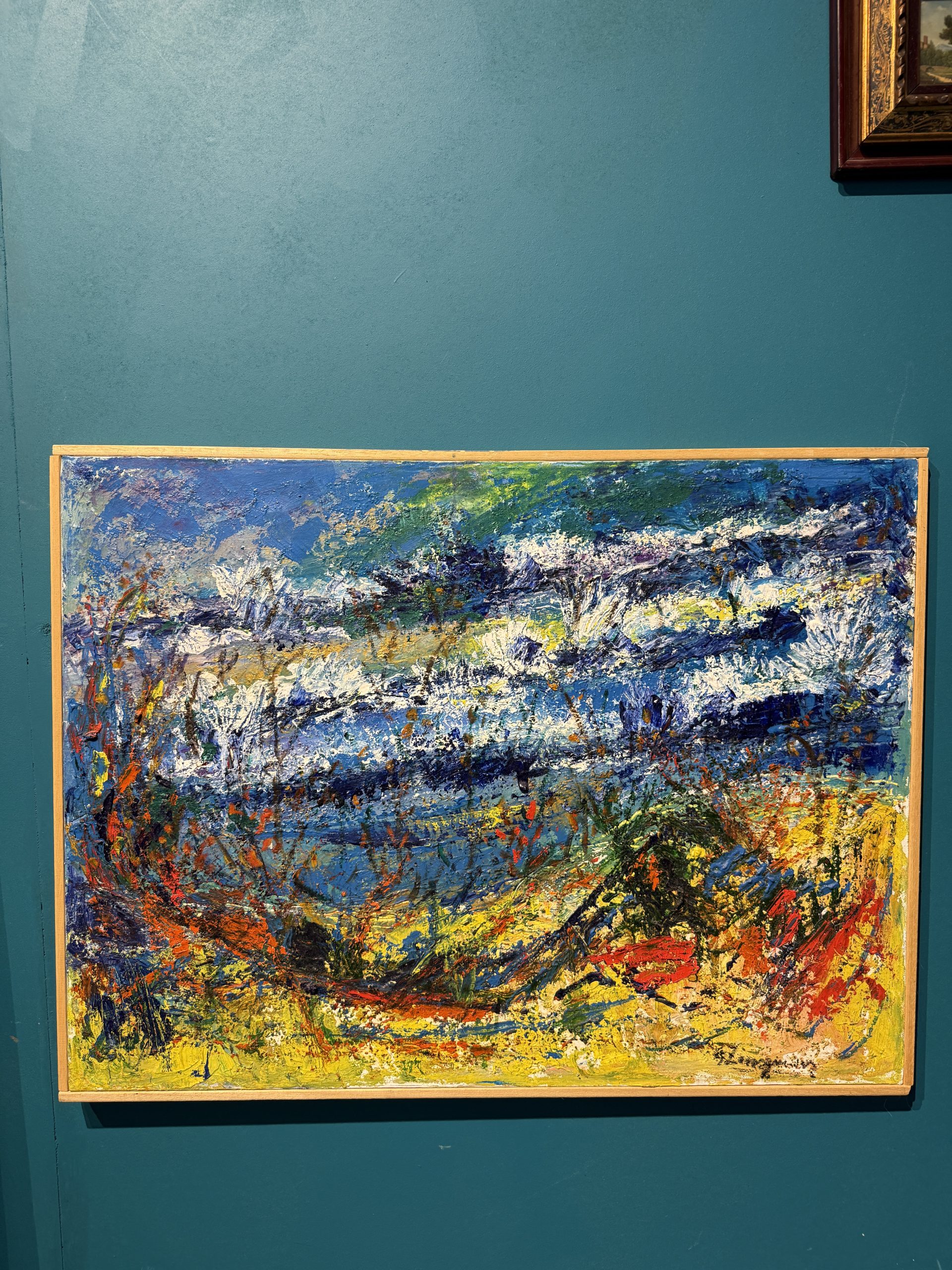 Dipinto arte moderna Gianfranco Zaccagnino, Roma 2017, olio su tela, 82x61cm