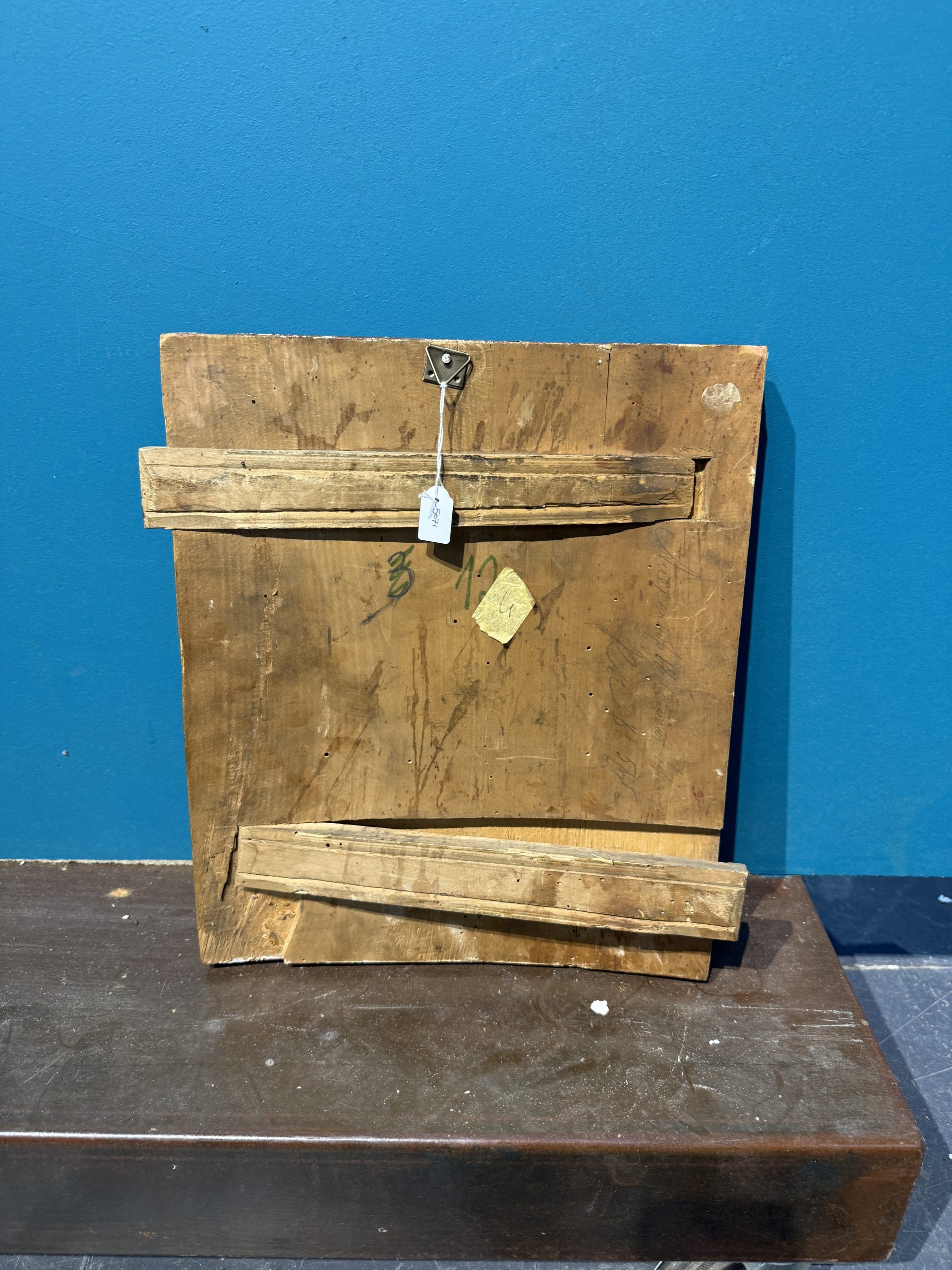 Antica Icona russa su tavola, raffigurante le Dodici Grandi Feste, Russia, XIX sec, 36x31cm - immagine 11