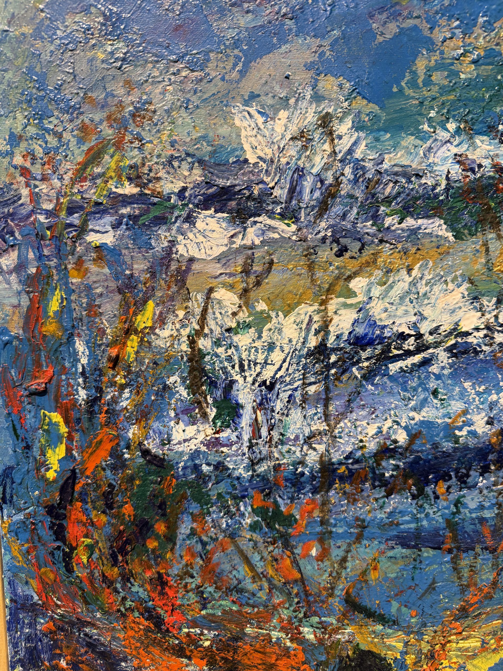 Dipinto arte moderna Gianfranco Zaccagnino, Roma 2017, olio su tela, 82x61cm - immagine 3