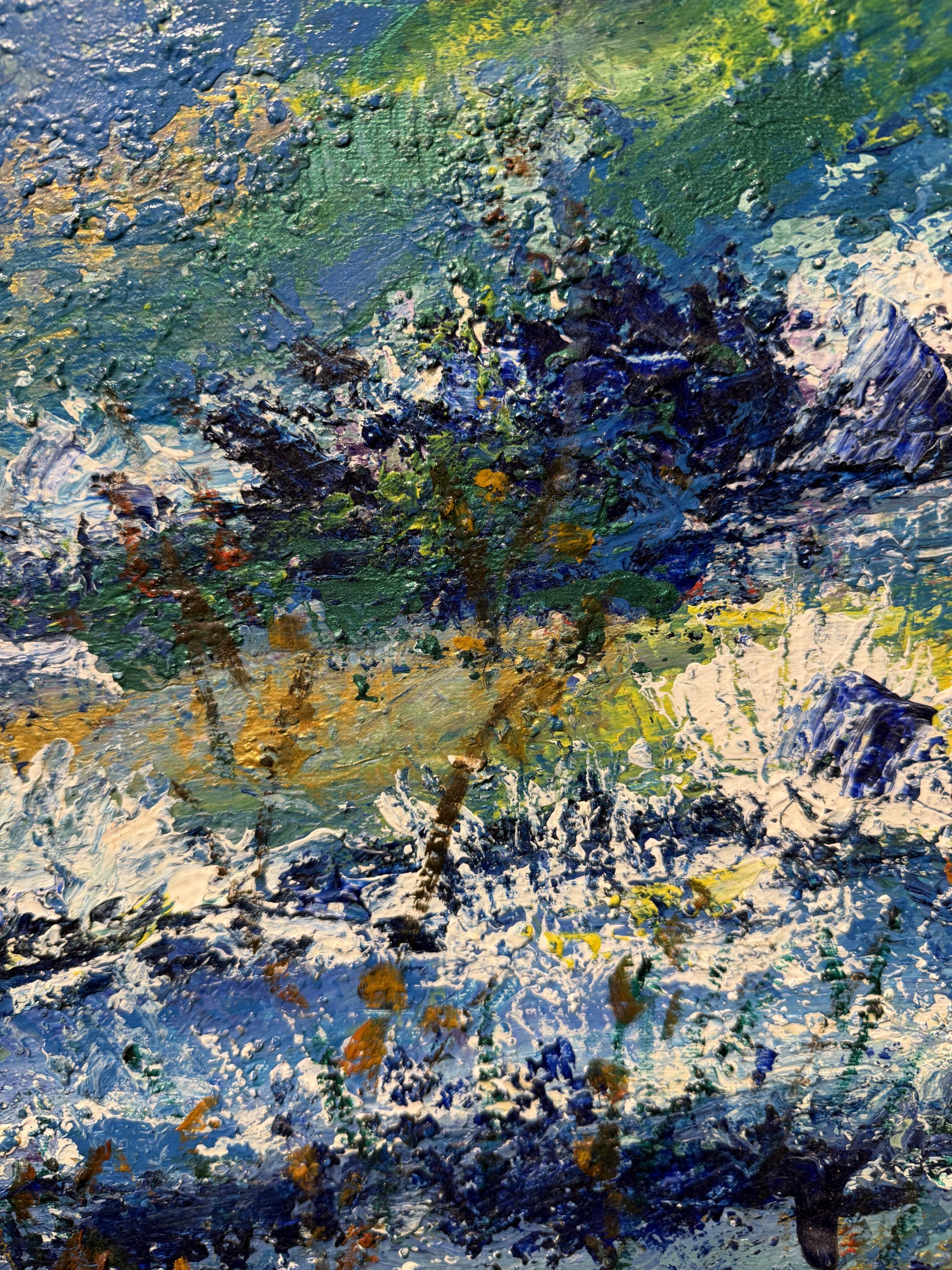 Dipinto arte moderna Gianfranco Zaccagnino, Roma 2017, olio su tela, 82x61cm - immagine 4