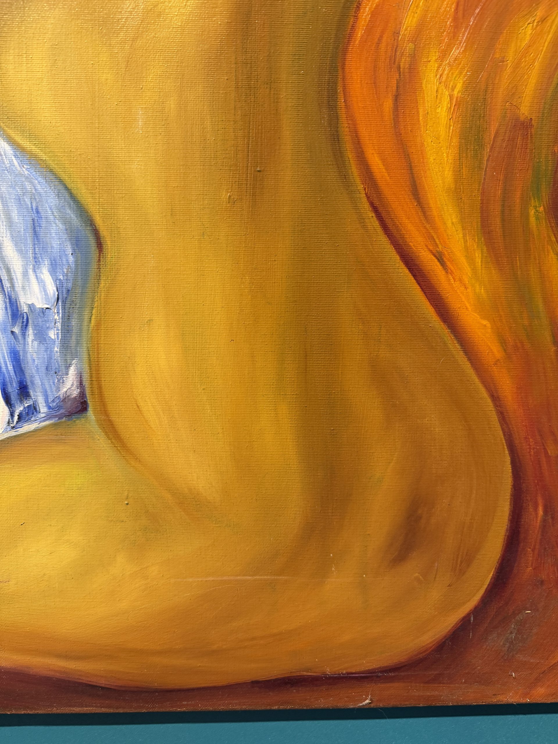 Gianfranco Zaccagnino, olio su tela, arte moderna, "Donna che si asciuga i capelli", 80x60cm - immagine 6