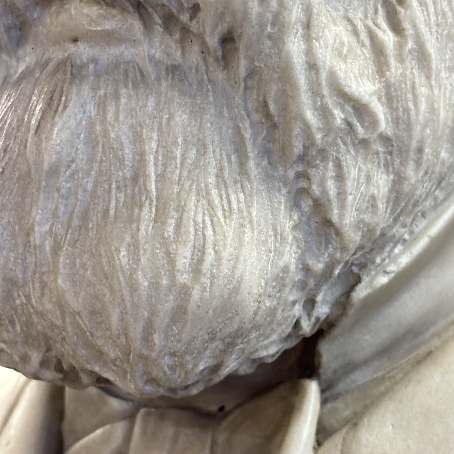 Antico Busto in marmo di Carrara XIX di Luigi Marai . Raffigurato Ing. Cav Ercole Erba . Mis h 79 L57 P 32 - immagine 5