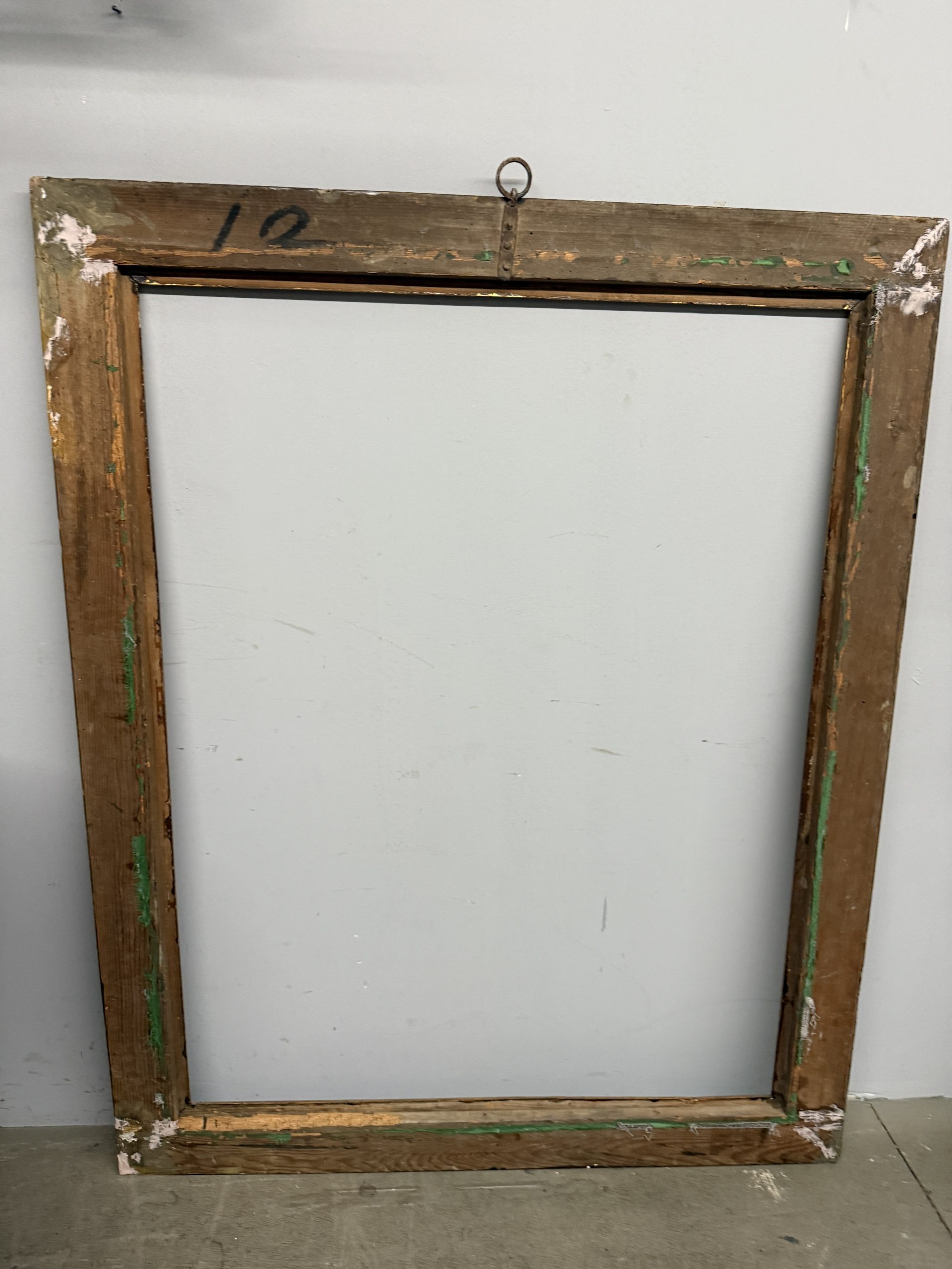 Antica cornice dipinta XVII sec, 151x121cm - immagine 9