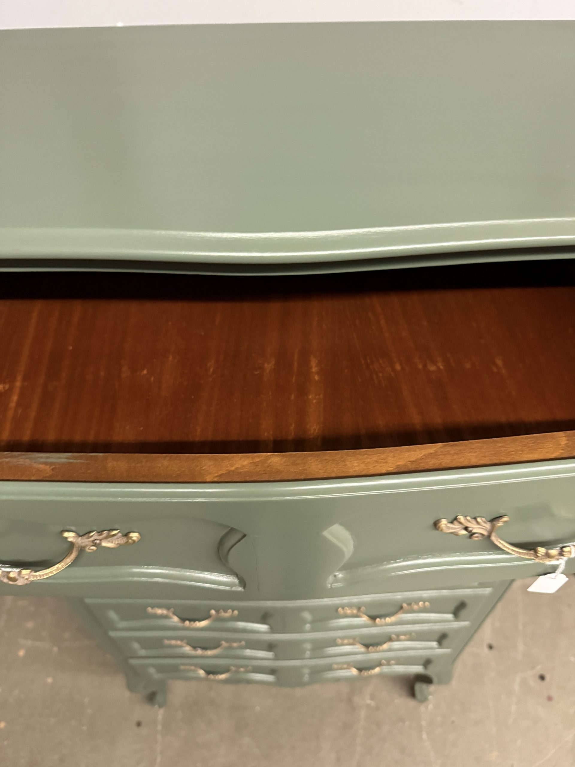 Cassettiera settimino Vintage anni '50 mid century - Salvia, 138x73x41cm - immagine 5