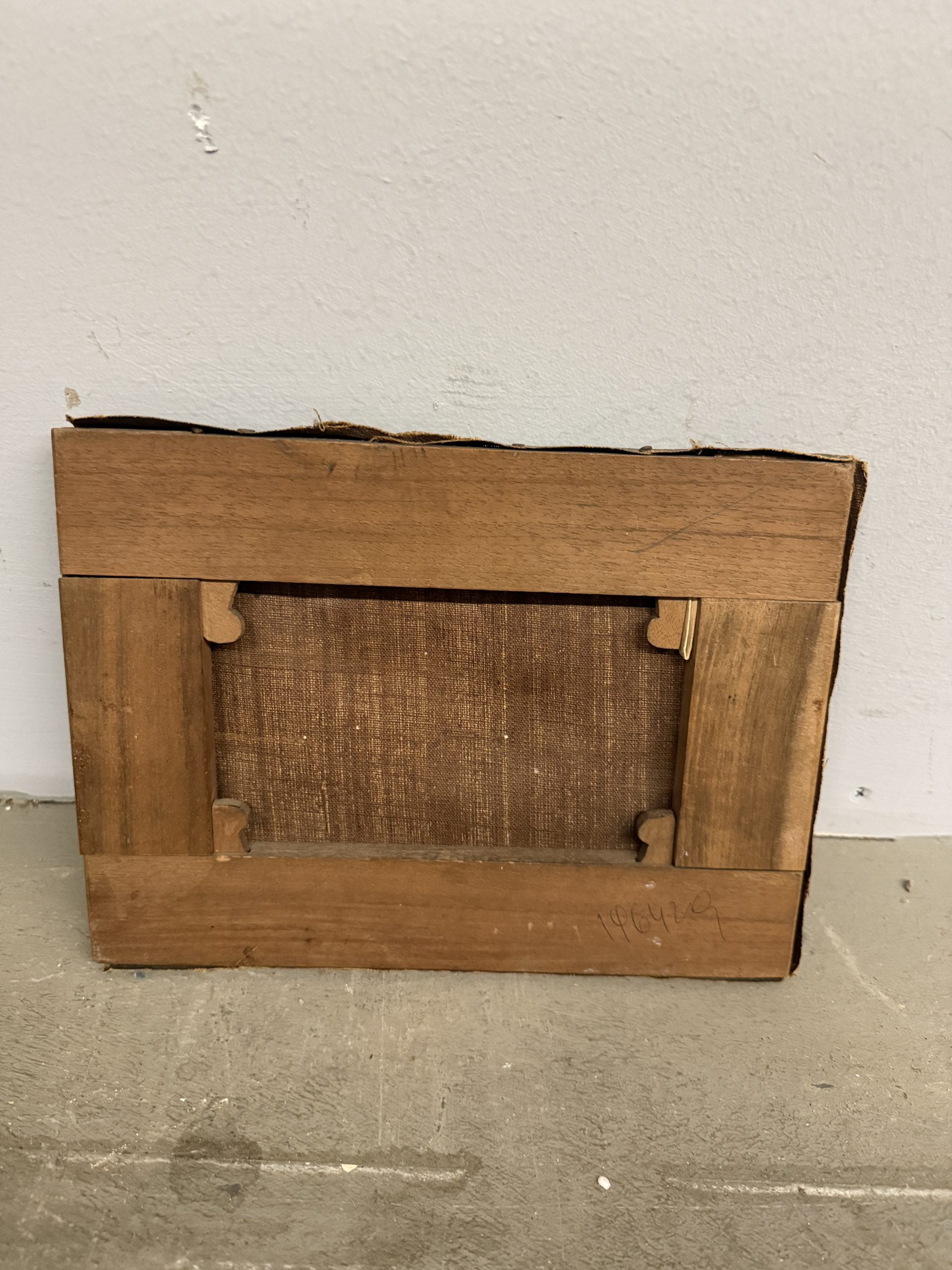 Antico dipinto olio su tela, putti festanti, primi 900 Liberty sec, 26x20cm - immagine 8