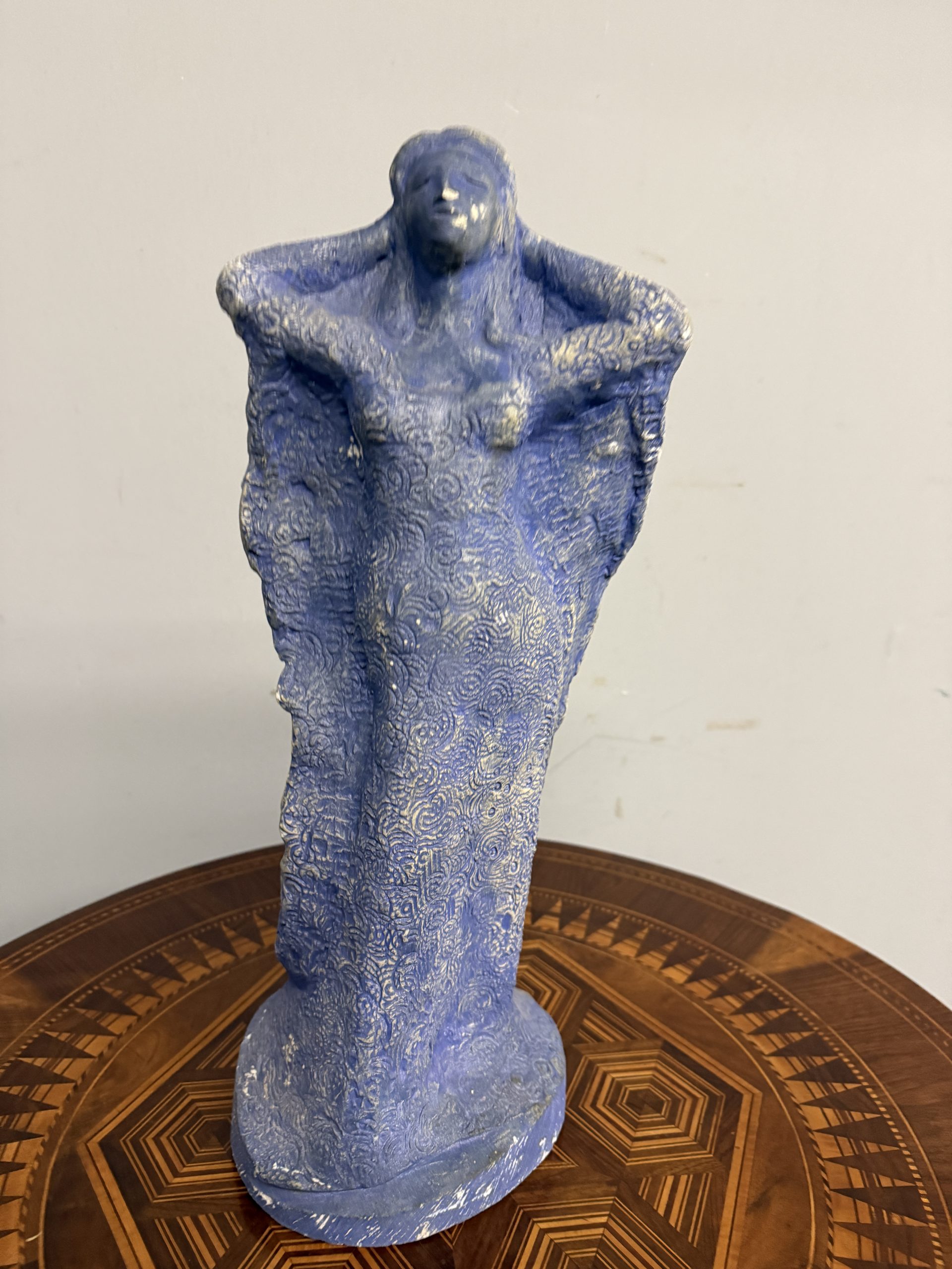 Scultura in gesso anni '50, mid century, Venere viola, 52x23cm - immagine 2