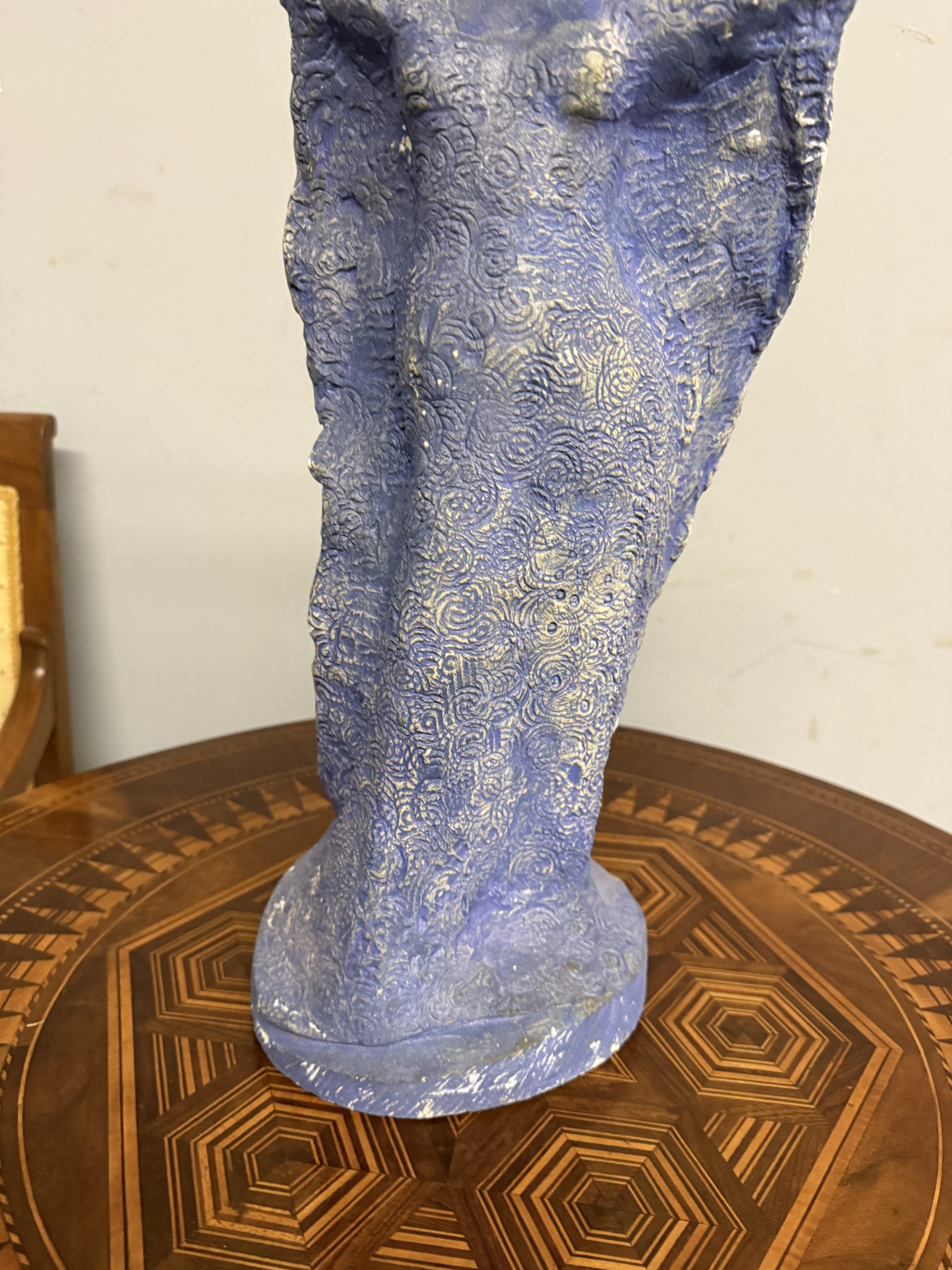 Scultura in gesso anni '50, mid century, Venere viola, 52x23cm - immagine 6